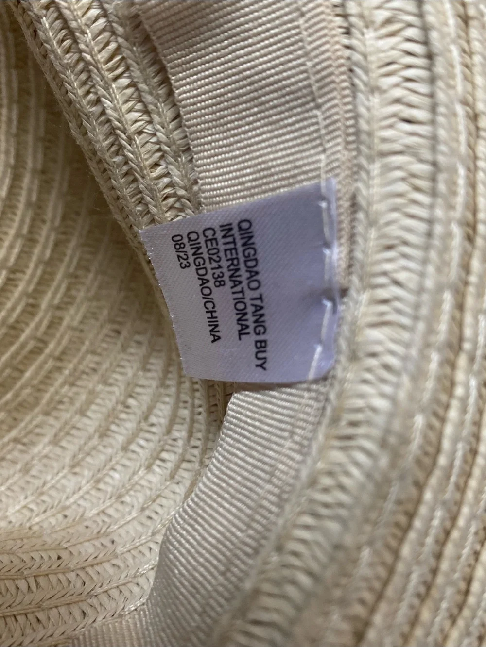 Haute Hippie Kid’s Natural Straw Sun Hat Simple Band Boho Beach Vacation OS